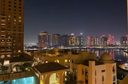 Apartment - 1 Bedroom - 2 Bathrooms for rent in Jumanah Tower 29 - Porto Arabia - The Pearl Island - Doha