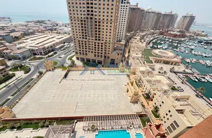 شقة - غرفة نوم - 2 حمامات للايجار في طريق بورتو الغربي - بورتو أرابيا - جزيرة اللؤلؤة - الدوحة