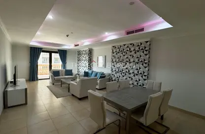 Apartment - 1 Bedroom - 2 Bathrooms for rent in Tower 5 - Porto Arabia - The Pearl Island - Doha
