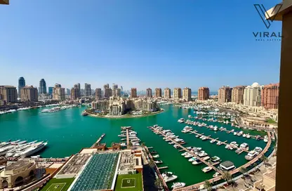 Apartment - Studio - 1 Bathroom for rent in Tower 25 - Porto Arabia - The Pearl Island - Doha