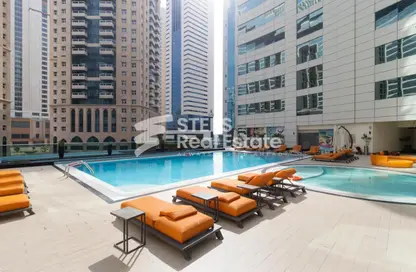 شقة - 3 غرف نوم - 4 حمامات للايجار في برج وست باي - الخليج الجنوبي - الخليج الغربي - الدوحة