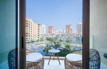 Apartment - 1 Bedroom - 2 Bathrooms for rent in The St. Regis Marsa Arabia Island - Marsa Arabia - The Pearl Island - Doha