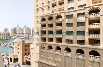 Apartment - 1 Bedroom - 2 Bathrooms for rent in East Porto Drive - Porto Arabia - The Pearl Island - Doha