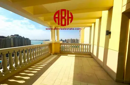 Balcony image for: Penthouse - 1 Bedroom - 2 Bathrooms for rent in Viva West - Viva Bahriyah - The Pearl Island - Doha, Image 1