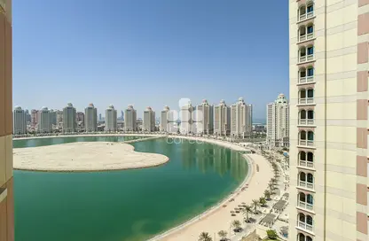 Water View image for: Apartment - 2 Bedrooms - 3 Bathrooms for rent in Tower 23 - Viva Bahriyah - The Pearl Island - Doha, Image 1