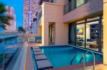 Villa - 5 Bedrooms - 5 Bathrooms for rent in Abraj Bay - Abraj Quartiers - The Pearl Island - Doha