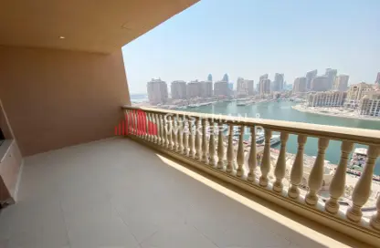 Balcony image for: Apartment - 3 Bedrooms - 3 Bathrooms for rent in West Porto Drive - Porto Arabia - The Pearl Island - Doha, Image 1