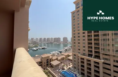 Apartment - 1 Bedroom - 2 Bathrooms for rent in East Porto Drive - Porto Arabia - The Pearl Island - Doha