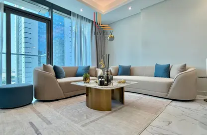 شقة - غرفة نوم - 2 حمامات للايجار في برج مارينا 23 - منطقة المارينا - الوسيل شقة - غرفة نوم - 2 حمامات للايجار في برج مارينا 23 - منطقة المارينا - الوسيل