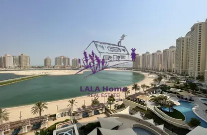 Apartment - 2 Bedrooms - 3 Bathrooms for rent in Viva Central - Viva Bahriyah - The Pearl Island - Doha