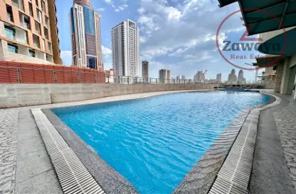Apartment - 1 Bedroom - 1 Bathroom for rent in Burj Al Marina - Marina District - Lusail