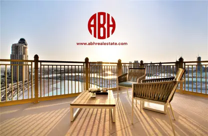 Terrace image for: Apartment - 1 Bedroom - 1 Bathroom for rent in Abraj Bay - Abraj Quartiers - The Pearl Island - Doha, Image 1