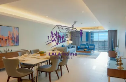 Apartment - 1 Bedroom - 2 Bathrooms for rent in Abraj Bay - Abraj Quartiers - The Pearl Island - Doha