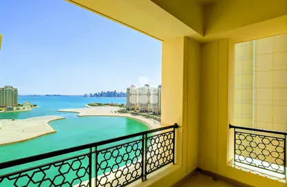 Balcony image for: Apartment - 2 Bedrooms - 2 Bathrooms for rent in Viva West - Viva Bahriyah - The Pearl Island - Doha, Image 1