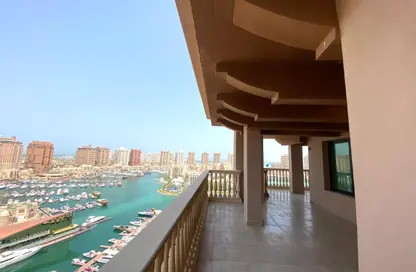 Apartment - 3 Bedrooms - 4 Bathrooms for rent in West Porto Drive - Porto Arabia - The Pearl Island - Doha