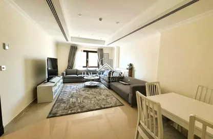 Apartment - 1 Bedroom - 2 Bathrooms for rent in West Porto Drive - Porto Arabia - The Pearl Island - Doha Apartment - 1 Bedroom - 2 Bathrooms for rent in West Porto Drive - Porto Arabia - The Pearl Island - Doha