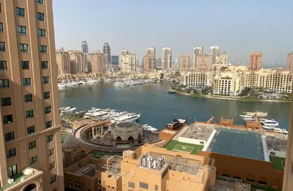 شقة - غرفة نوم - 2 حمامات للايجار في طريق بورتو الغربي - بورتو أرابيا - جزيرة اللؤلؤة - الدوحة