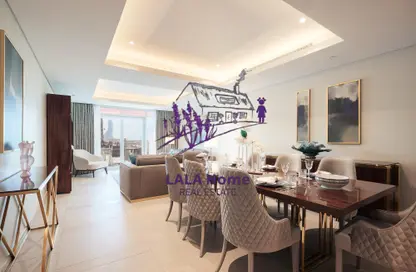 Townhouse - 3 Bedrooms - 5 Bathrooms for rent in Abraj Bay - Abraj Quartiers - The Pearl Island - Doha
