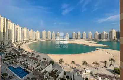 صورة لـ منظر مائي. شقة - 2 غرف نوم - 3 حمامات للايجار في برج 2 - فيفا بحرية - جزيرة اللؤلؤة - الدوحة ، صورة رقم 1