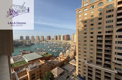 Apartment - 1 Bedroom - 2 Bathrooms for rent in East Porto Drive - Porto Arabia - The Pearl Island - Doha