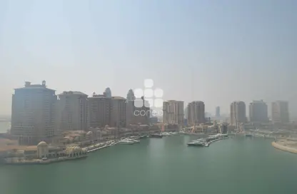 Water View image for: Apartment - 3 Bedrooms - 3 Bathrooms for rent in Burj Eleganté - Porto Arabia - The Pearl Island - Doha, Image 1