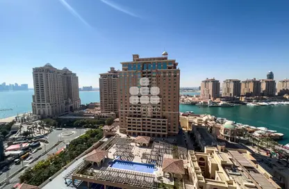 Apartment - 1 Bedroom - 2 Bathrooms for rent in Jumanah Tower 29 - Porto Arabia - The Pearl Island - Doha