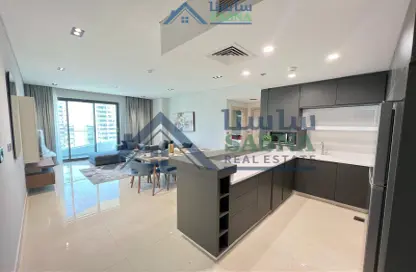 شقة - غرفة نوم - 2 حمامات للايجار في منطقة المارينا - الوسيل