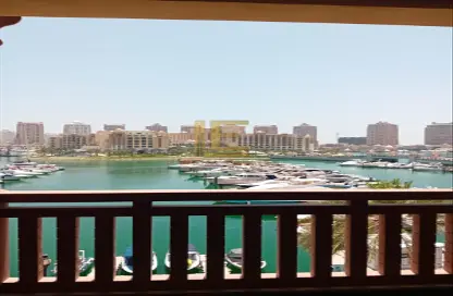 تاون هاوس - غرفة نوم - 2 حمامات للايجار في طريق بورتو الغربي - بورتو أرابيا - جزيرة اللؤلؤة - الدوحة