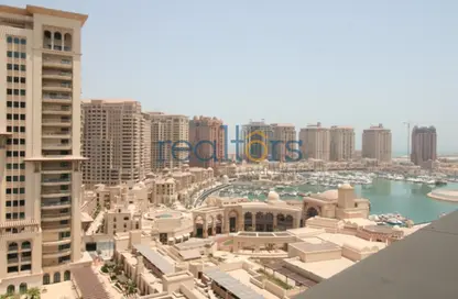 Apartment - 1 Bedroom - 2 Bathrooms for sale in Tower 5 - Porto Arabia - The Pearl Island - Doha