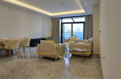 Apartment - 2 Bedrooms - 3 Bathrooms for rent in Lusail Marina Heights - Marina District - Lusail