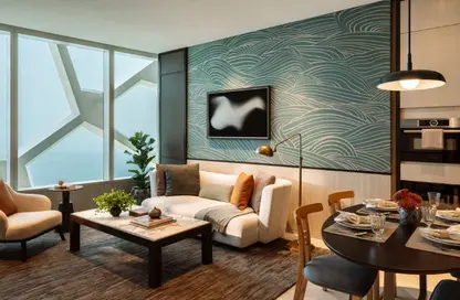 Apartment - 1 Bedroom - 2 Bathrooms for rent in Rosewood Residences - Marina District - Lusail