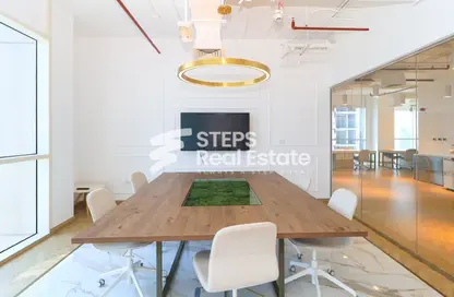 Office Space - Studio - 2 Bathrooms for rent in Marina Tower 02 - Marina District - Lusail