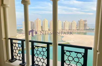 Apartment - 2 Bedrooms - 4 Bathrooms for rent in Viva West - Viva Bahriyah - The Pearl Island - Doha