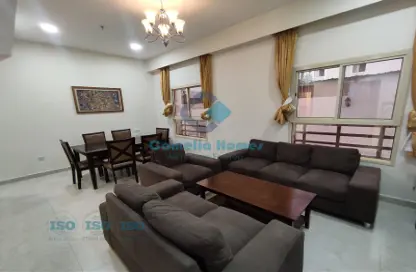 Living / Dining Room image for: Apartment - 3 Bedrooms - 3 Bathrooms for rent in Abu Jabair Street - Al Muntazah - Doha, Image 1