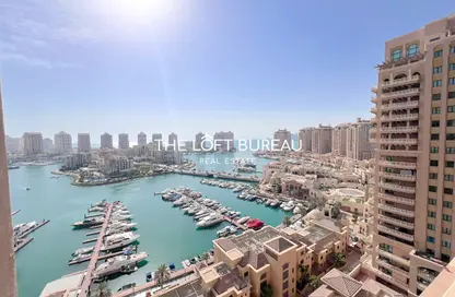 شقة - 2 غرف نوم - 3 حمامات للبيع في طريق بورتو الشرقي - بورتو أرابيا - جزيرة اللؤلؤة - الدوحة