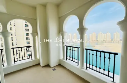 Apartment - 2 Bedrooms - 3 Bathrooms for rent in Viva East - Viva Bahriyah - The Pearl Island - Doha