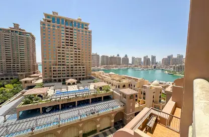 Apartment - 1 Bedroom - 2 Bathrooms for rent in East Porto Drive - Porto Arabia - The Pearl Island - Doha