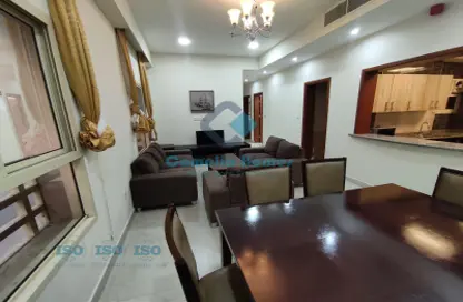 Living / Dining Room image for: Apartment - 3 Bedrooms - 3 Bathrooms for rent in Nawfal Street - Al Muntazah - Doha, Image 1