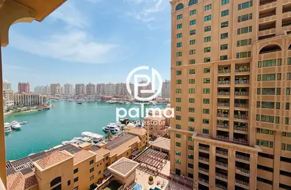 Apartment - 1 Bedroom - 2 Bathrooms for rent in East Porto Drive - Porto Arabia - The Pearl Island - Doha