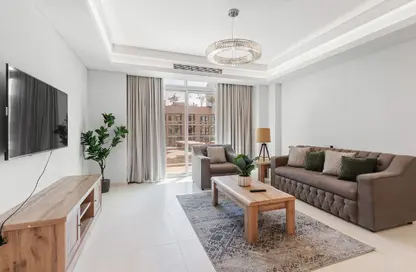 شقة - غرفة نوم - 2 حمامات للايجار في كريستال ريزيدنس - جزيرة جيوان - جزيرة اللؤلؤة - الدوحة