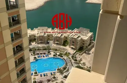 Pool image for: Apartment - 2 Bathrooms for sale in Viva West - Viva Bahriyah - The Pearl Island - Doha, Image 1
