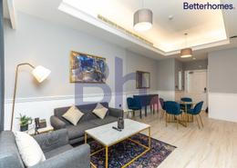 صورةغرفة المعيشة / غرفة الطعام لـ: شقة - 1 غرفة نوم - 2 حمامات للكراء في ابراج بن الشيخ - المرقاب الجديد - الدوحة, صورة 1