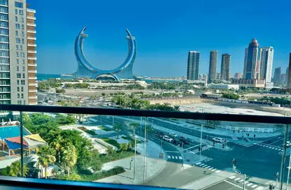 شقة - غرفة نوم - 2 حمامات للايجار في مرتفعات مارينا لوسيل - منطقة المارينا - الوسيل