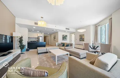 شقة - غرفة نوم - 2 حمامات للايجار في برج داماك مارينا - منطقة المارينا - الوسيل