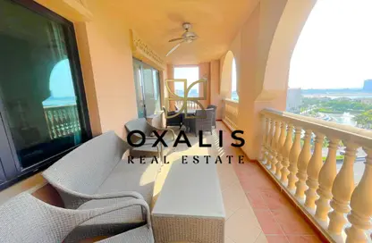 شقة - غرفة نوم - 2 حمامات للايجار في طريق بورتو الغربي - بورتو أرابيا - جزيرة اللؤلؤة - الدوحة