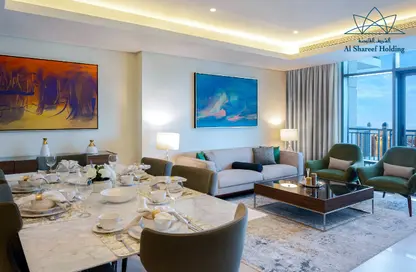 Apartment - 2 Bedrooms - 3 Bathrooms for rent in Abraj Bay - Abraj Quartiers - The Pearl Island - Doha