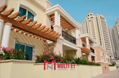 Outdoor Building image for: Townhouse - 1 Bedroom - 2 Bathrooms for rent in Viva West - Viva Bahriyah - The Pearl Island - Doha, Image 1