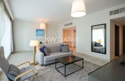 Apartment - 1 Bedroom - 2 Bathrooms for rent in West Bay - Doha