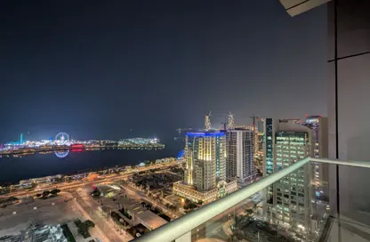 شقة - غرفة نوم - 2 حمامات للايجار في برج مارينا 02 - منطقة المارينا - الوسيل شقة - غرفة نوم - 2 حمامات للايجار في برج مارينا 02 - منطقة المارينا - الوسيل