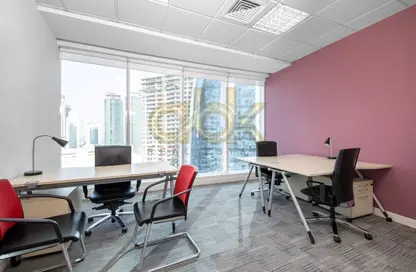 Office Space - Studio - 1 Bathroom for rent in Alfardan Commercial Tower - Alfardan Towers - West Bay - Doha